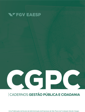 Chamada da revista Cadernos de Gestão Pública e Cidadania FGV-SP